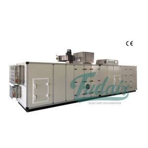 PLC Automatic Industrial Air Dehumidifier With Cooling Coil 6000m3/h
