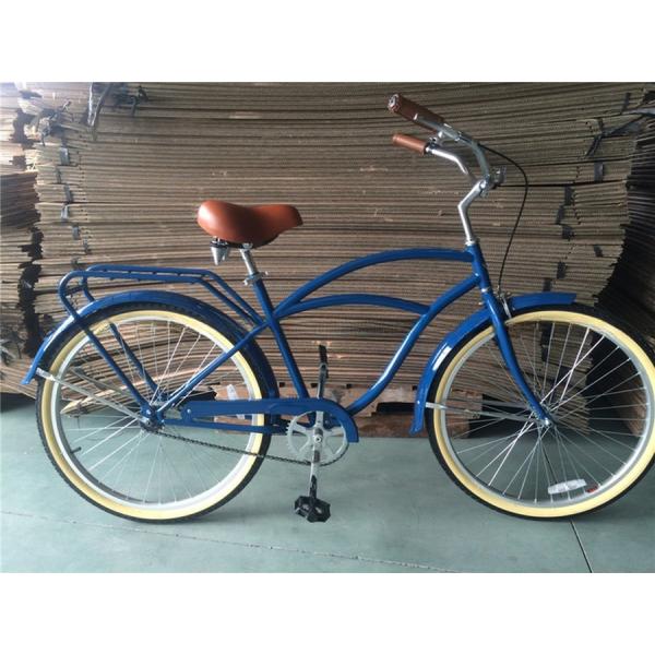 26 Inch Single Speed Adult Beach Cruiser Bike with Metal Tray Convenient Front Tray