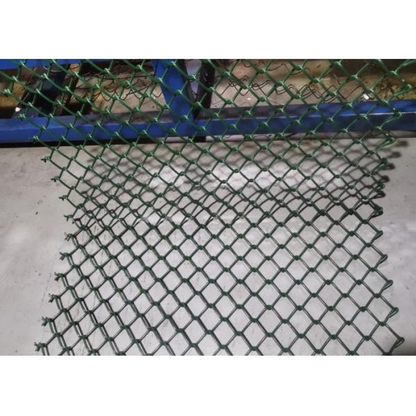 Galvanized PVC Coated Chain Link Mesh Fence 50x50mm Diamond Pattern