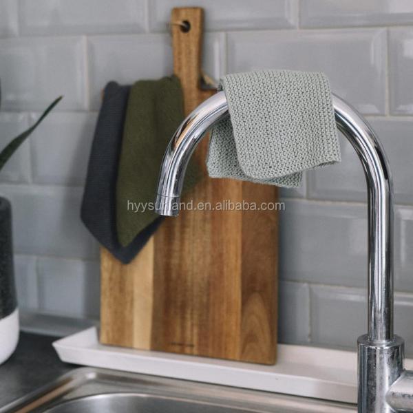 Y-F Crochet Handmade Knit Dishcloths Modern Kitchen Gifts Knitted Cotton Dish Dishcloth