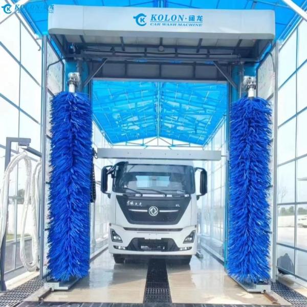 Water Saving Electric Bus Wash System With 80L/Car Water Consumption By PLC