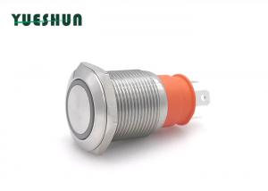 Quality IP65 16mm Waterproof Normally Closed Momentary Switch Silver Alloy for sale