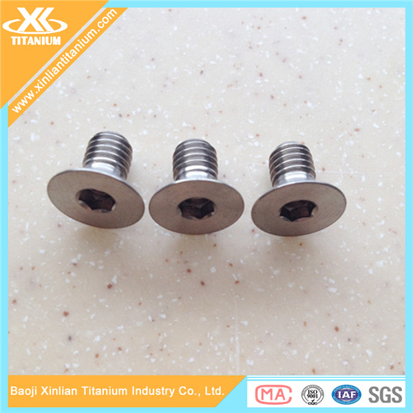 Buy High Precision M3 Pure Titanium Hex Socket Flat Head Screws at wholesale prices