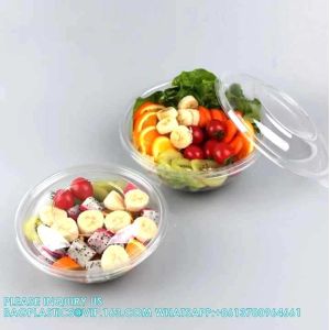 24Oz Disposal Bowl With Lids For Food Customized Plastic Disposable Bowl With