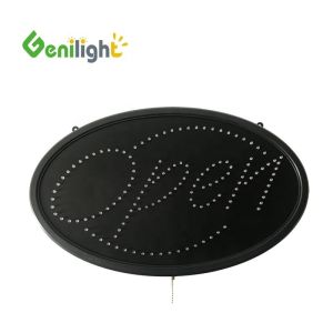 ODM Custom Oval Led OPEN Light Neon Sign with High Resolution