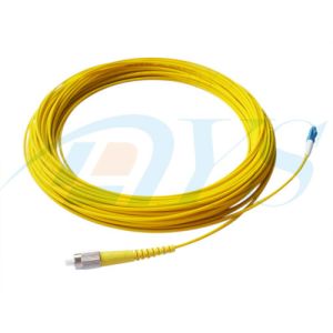 LC-LC Duplex Configuration Singlemode Optical Fiber Patch Cord With ANSI, IEC