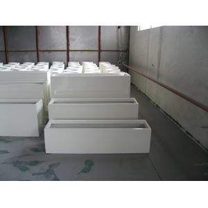 Large Stock Fiberglass Plant Pot Fiberglass Flower Planters Matte Glossy