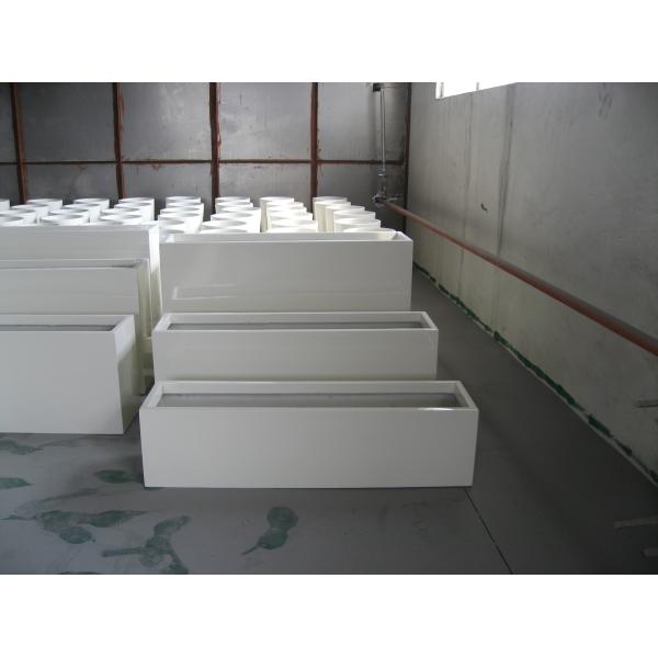 Large Stock Fiberglass Plant Pot Fiberglass Flower Planters Matte Glossy Finished