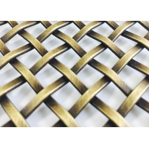 Quality 3mm Curly Decorative Wire Mesh Grilles PVD for sale