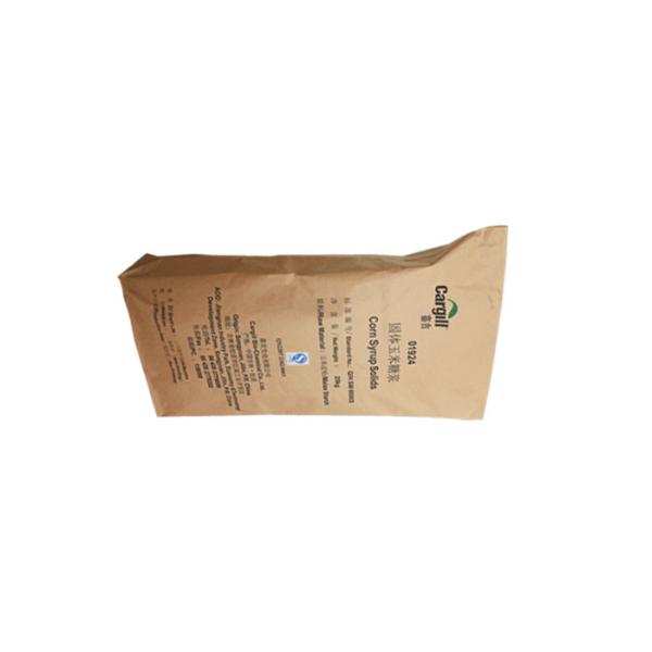 Custom Flat Bottom 15 Kg Kraft Paper Packaging Bag For Flour Rice