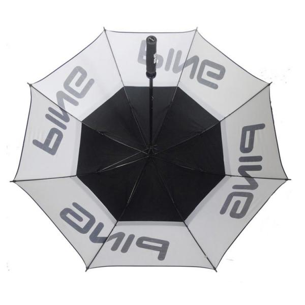Two Layer Polyester Windproof Golf Umbrellas 27 Inch