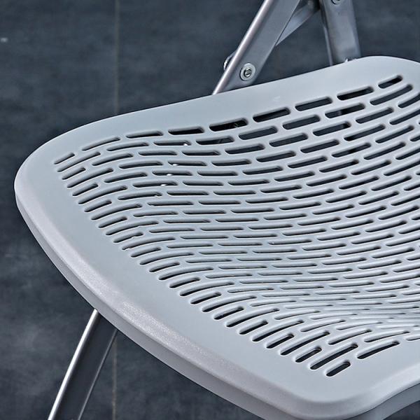 Outdoor Banquet Events Plastic Metal Foldable White Black Dining Chair for Wedding Hotel