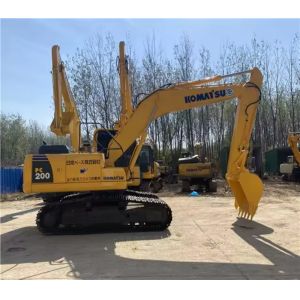 PC200-8 Used Komatsu Excavator Yellow Track Length 2840mm