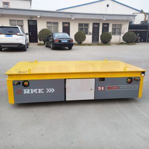 Battery Operated 5 Tons Mold Steerable Transfer Trolley PLC Control