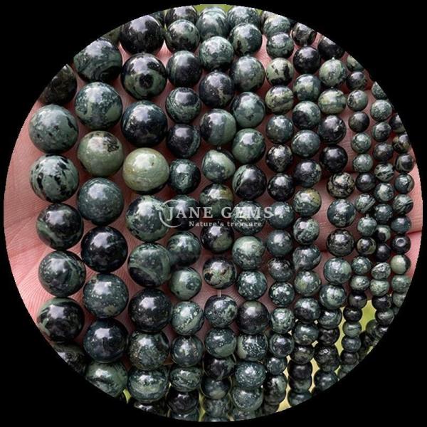 Round Gemstone with Polished Technique Red Jasper Blue Sandstone Crystal Healing Stone Loose Round Bead Strands Exquisite and Durable Jewelry