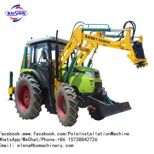 Hydraulic Vibrating Pile Driver Pole Erection Machine With 150-2000mm Drilling