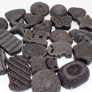 GMPC Exfoliating Charcoal Konjac Sponge Delicate Skin Bacteriostat Konnyaku Sponge