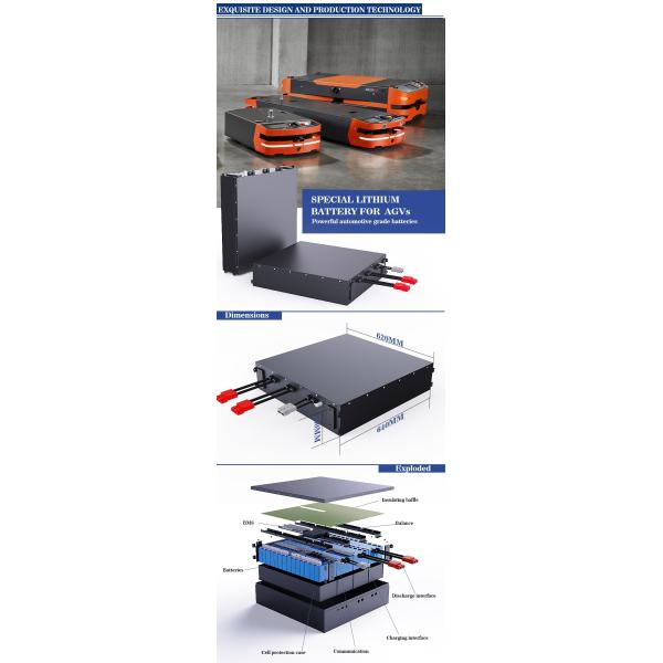CLF Electric Forklift Lifepo4 Lithium Battery Packs OEM 48V 200Ah 300Ah 50Ah For AGV