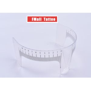 Quality 3D Eyebrow Disposable Microblading Ruler / Sticker Shaping Soft Permanent Makeup Measure Tool for sale