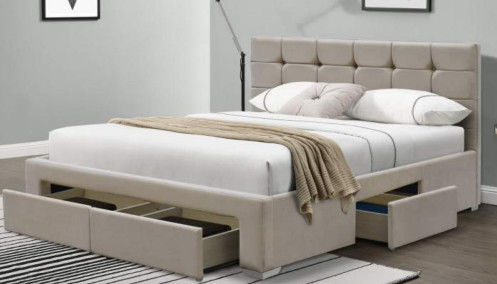Buy Upholstered Platform Bed Frame with 4 Storage Drawers, Easy Assembly at wholesale prices