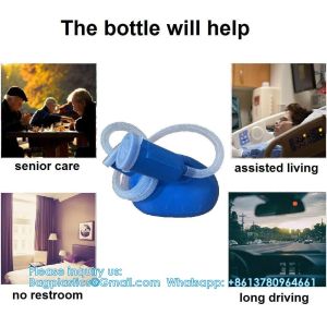 Portable Urinals Spill Proof 2000 Ml 68 Oz Urine Bottles For Men 63" Long Tube