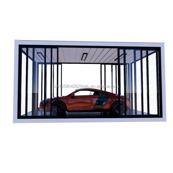 Crystal Glass Shop Design 20ft Mobile Prefabricated House with Galvanized Steel Bending 180g and Aluminum Alloy Windows