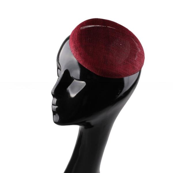 Millinery Supplies Sinamay Hat Base With 14Cm Size And Goose Feather