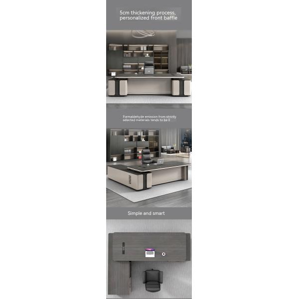 Simple Modern Office Furniture Set Large Desk and Chair for Eco-Friendly Manager Room