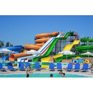 Water Game Park Popular Aqua Spray Carnival Spiral Tube Fiberglass Water Slide