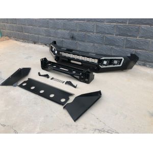 Volkswagen Amarok Auto Parts Steel Winch Bull Bar Front Bumper with Tire Carrier