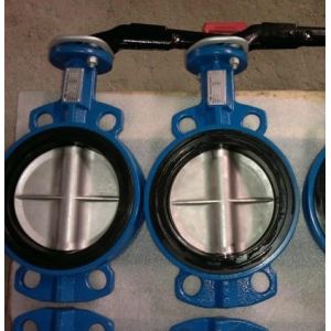 china pn16 factory wafer style butterfly valve
