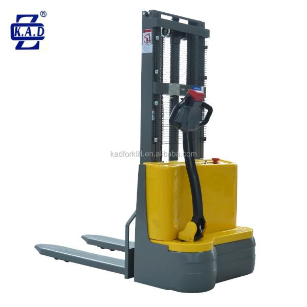 hot sale warehouse equipment self loading 1ton 1.5ton 2ton 1.6m 2m 2.5m 3m 3.5m semi electric pallet stacker forklift