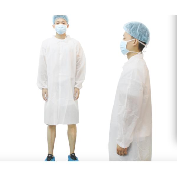 Breathable Disposable Lab Coat Acid - Resistant Providing Effective Protection