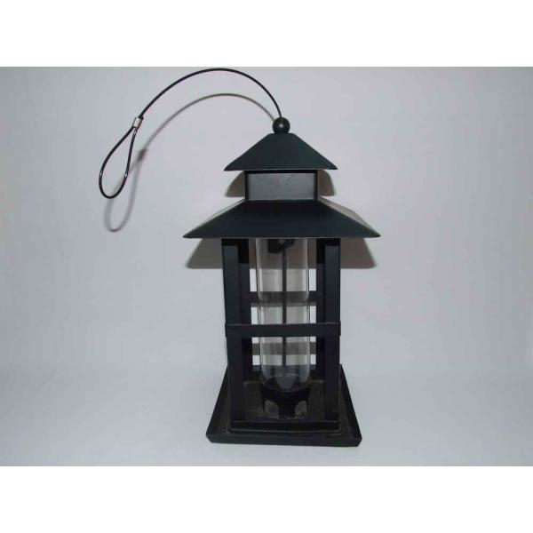 Anodizing SGS Metal Tube Bird Feeder / Glass And Metal Hummingbird Feeder