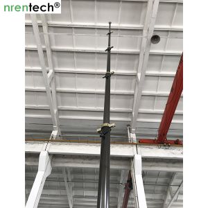 10m lockable pneumatic telescopic mast 30kg payloads- mobile antenna telecom