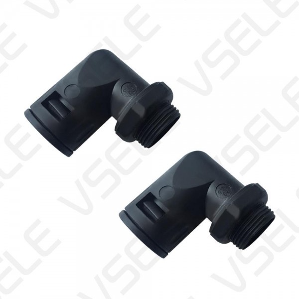 PE Plastic Elbow Connector / Male Thread Barbed Plastic Elbow Hose Connector