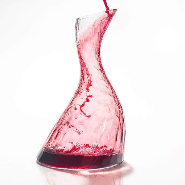 Buy Customized Handmade Glass Liquor Decanters , Lightweght Red Wine Aerator at wholesale prices