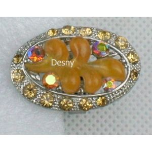 Quality Cluster Gold Costume Unisex Western Jewelry Rings with Crystal Main Stone OEM for sale