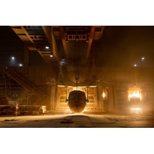 50/10 Ton Cabin Control Electric Overhead Ladle Crane Double Beam