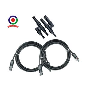 China 1500vdc 30 Feet 10awg Solar Extension Cable Sunlight Resistant on sale