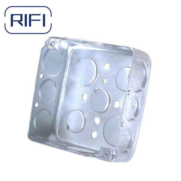 RS9 Raised Steel Cover Galvanized Electrical Conduit Box Cover For EMT Junction Boxes