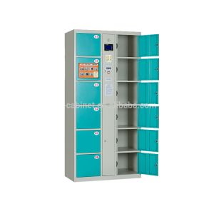 24 Doors Sturdy Hotel Supermarket 0.5mm Metal Lockers