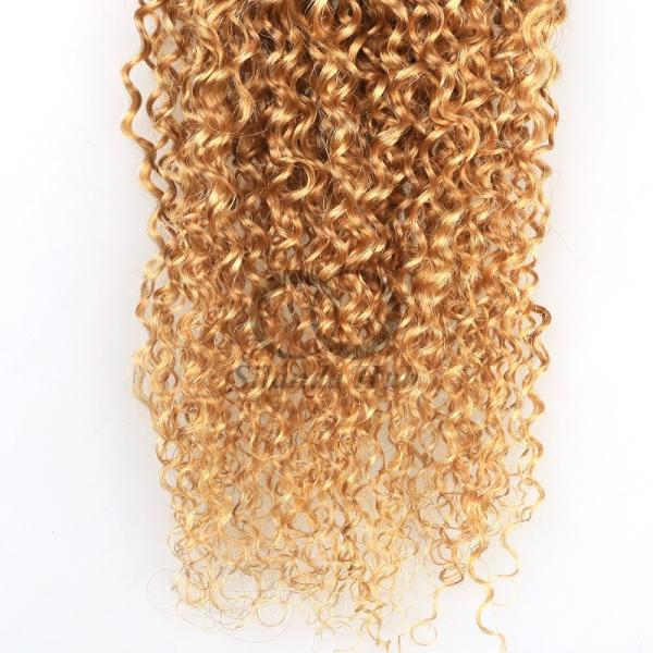 #T1B/27 Kinky Curly Remy Human Hair Bundles Sew In Weave Bundles Brazilian Bundle Deals