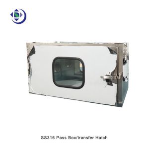 SS316 Clean Room Pass Through Box / Transfer Hatch No Filtration