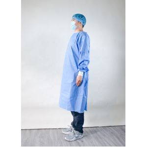 AAMI Lever 2 SMS Sterile Disposable Gowns With Knitted Cuff
