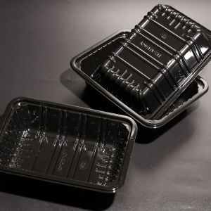 Customized Color Recyclable Plastic PET Food Packaging Tray for Fresh Vegetable