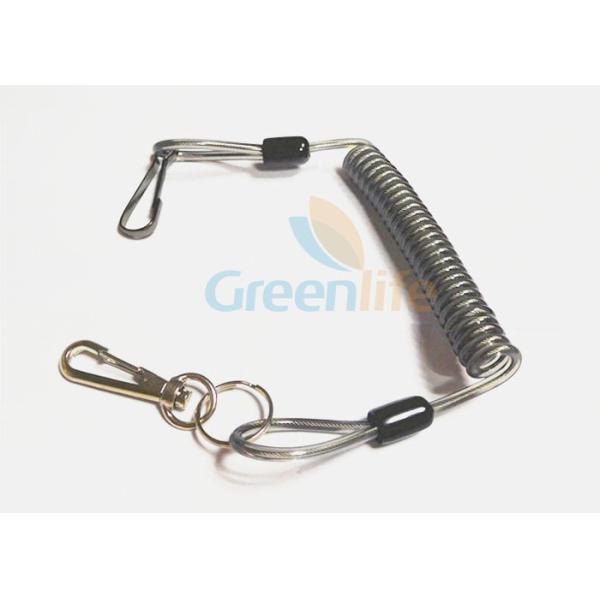 Buy Expandable Plastic Coil Tool Tether Lanyards Security Dropping With J - Hook at wholesale prices
