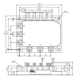 Quality IGBT Power Module 7MBP50RE120 Intelligent Power Module FUJITSU IGBT Power Module for sale