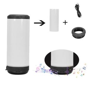 Stainless Steel Sublimation Speaker Tumbler Blank With Double Lids Custom 16 Oz