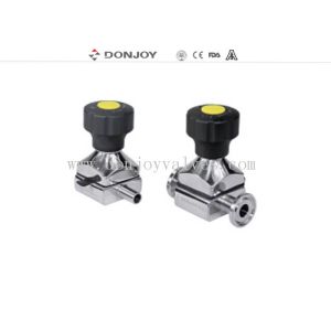 Mini Direct way Clamp Sanitary Diaphragm Valve with plastic handwheel